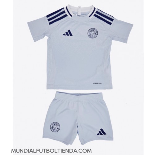 Camiseta Leicester City Tercera Equipación Replica 2024-25 para niños mangas cortas (+ Pantalones cortos)